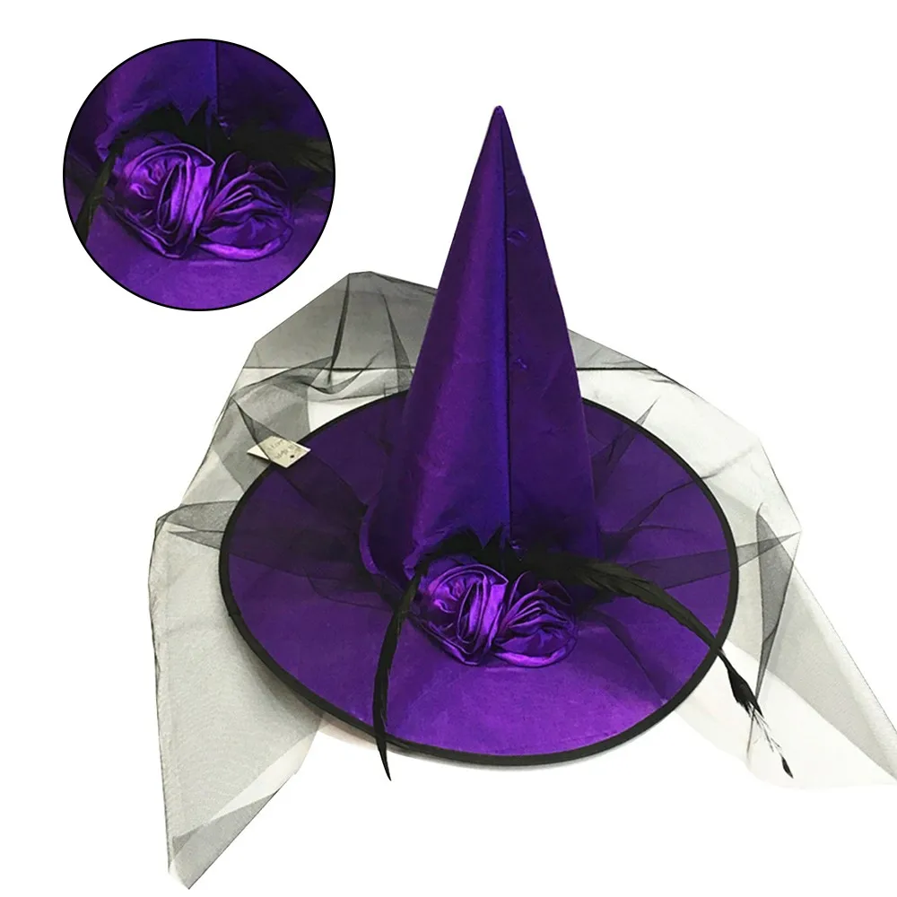 Halloween Witch Hat Wicked Cap Party Decoration Decor Hats Fancy Dress Top 2019 new | Дом и сад