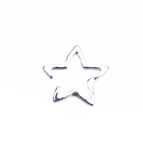 silver Серьги с полой звездой, каффы для ушей, клипсы, серьги для женщин, модные ювелирные изделия, brinco, серьги с манжетами, клипсы, серьги без пирсинга - Окраска металла: silver