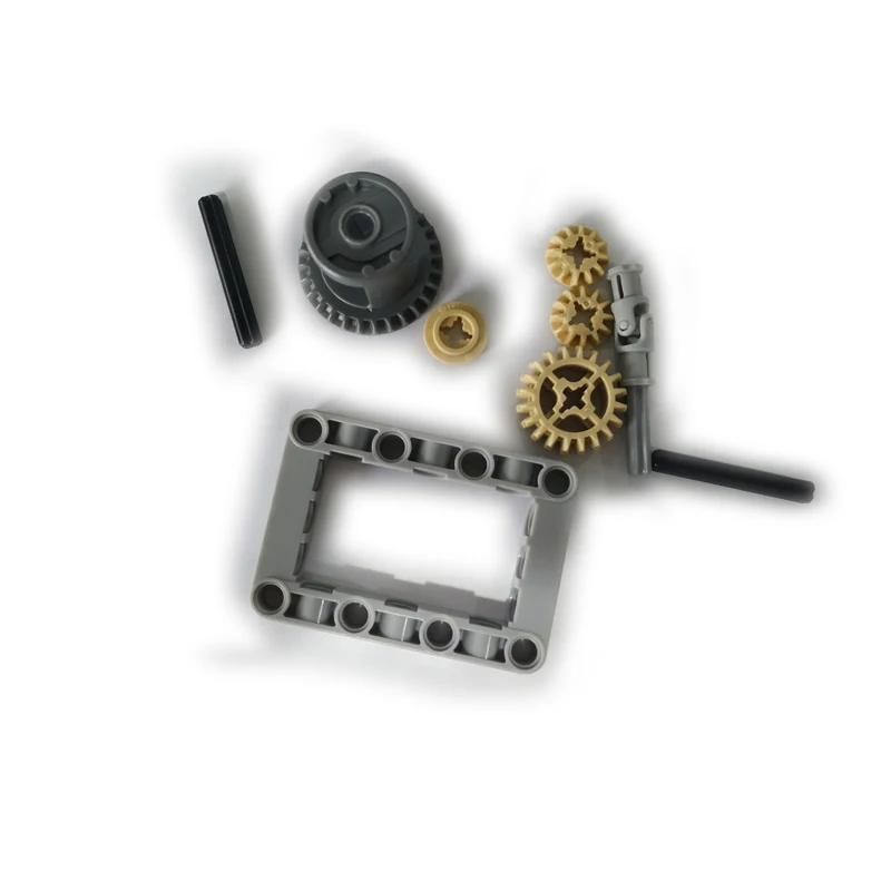 1 Набор кубики Moc Technic parts FRAMED differal GEAR набор шасси основная часть DIY игрушки