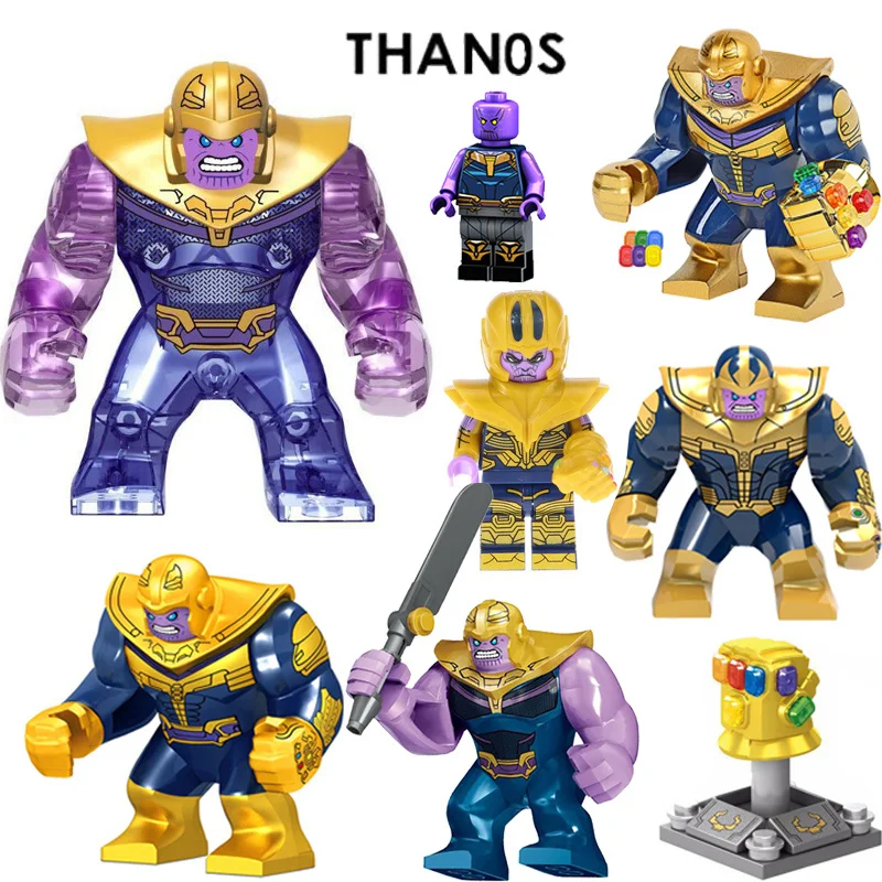 Thanos строительные блоки энергетические камни перчатки Marvel Новые Мстители 4 эндигра Совместимость с супер герой кирпичи игрушки строительные блоки