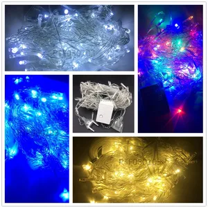 10 м 100 светодиодная гирлянда, Рождественская елка, Сказочная световая цепочка, водонепроницаемая, для дома, сада, вечеринки, для улицы, для праздника, украшения