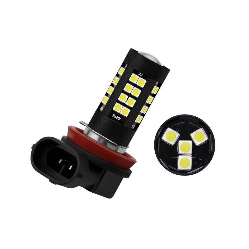 2 шт. H8 H11 Led HB4 9006 HB3 9005 H4 Противотуманные фары лампы Canbus 2400LM фары автомобиля задние габаритные огни 12В 24В для грузовой автомобиль белый 6000 K