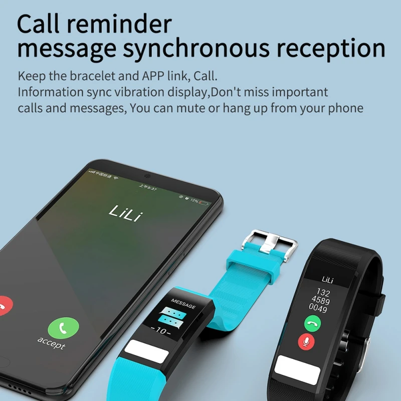 Смарт-браслет 115pro с цветным экраном ЭКГ + ФПГ многофункциональный спортивный