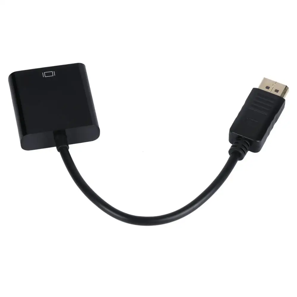 Кабель-переходник 1080p DP DisplayPort папа-VGA мама | Электроника