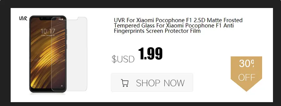 UVR для Xiaomi Pocophone F1 анти-синее Закаленное стекло протектор экрана для Pocophone F1 Pocofone Pocophone Pocofon F1 стекло