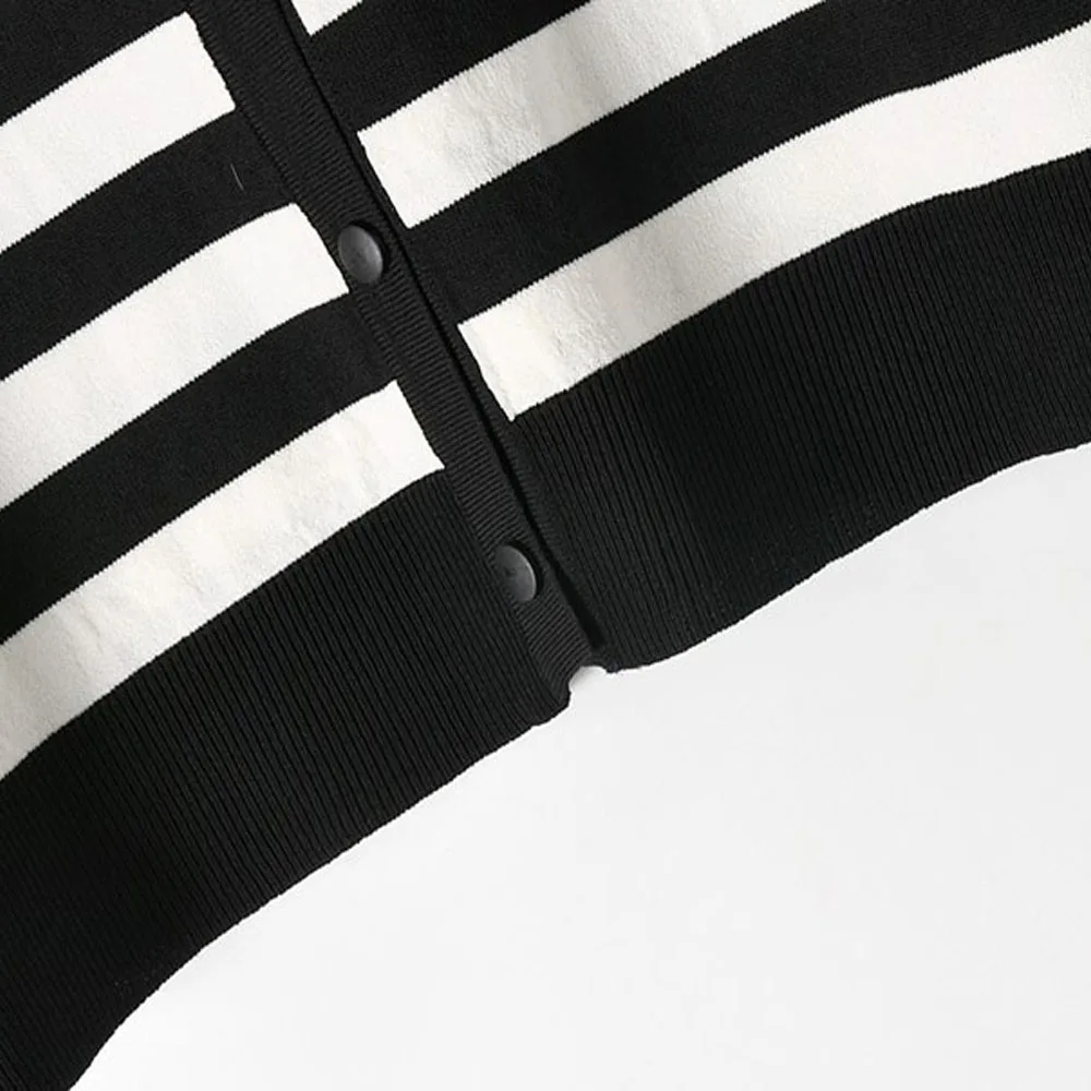 2018 Spring Autumn New Fashion Cardigan Sweaters For Women Luxury Shining Sequins Diamonds Striped Long Sleeve Knit Tops SY1598 |