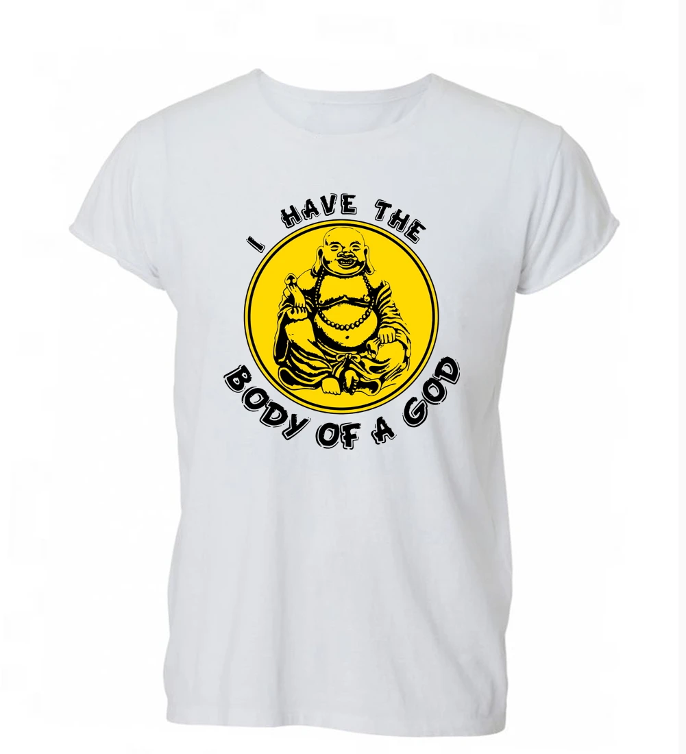 2018 Summer Fashion Hot Sale Men T Shirt I Have The Body Of A God Buddha Fat Funny Tshirt Mens Womens Gift Free | Мужская одежда