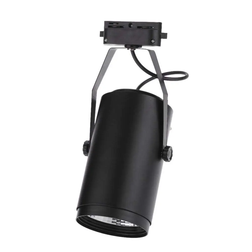 Новые 12 Вт потолочные точечные Настенные светильники AC85-265V 1080LM «COB» прожектор светодиодный Трек Регулируемый для офиса торговый центр магазин одежды