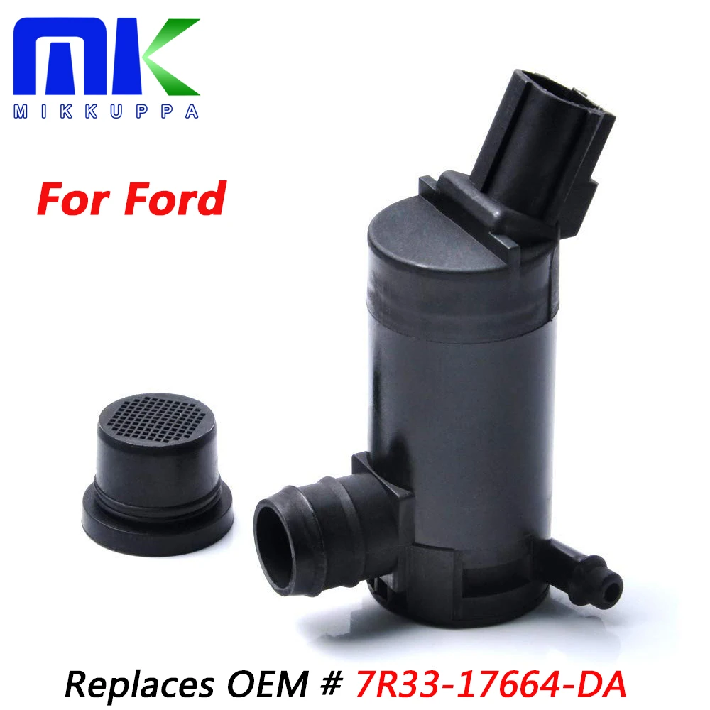 

MIKKUPPA Windshield Washer Pump for Ford, Lincoln, Mazda, Mercury - Factory OE Style with Grommet 7L8Z-17664-A