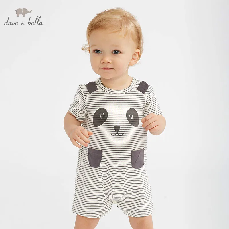 Dave bella новорожденный Детский комбинезон ребенок Лето Мальчики Девочки Короткий