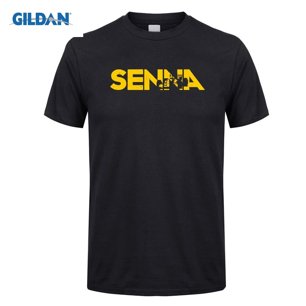 Мужские футболки Ayrton Senna 1 хлопковая Футболка с круглым вырезом и короткими