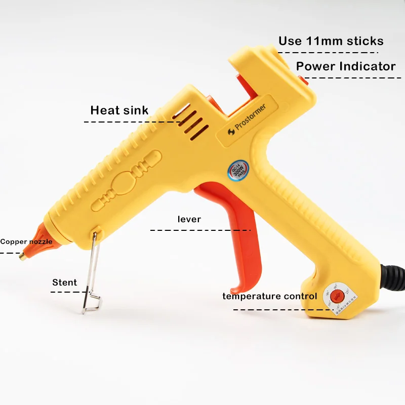 Клеевой пистолет 300 Вт Регулируемый температурный горячий клеевой быстро