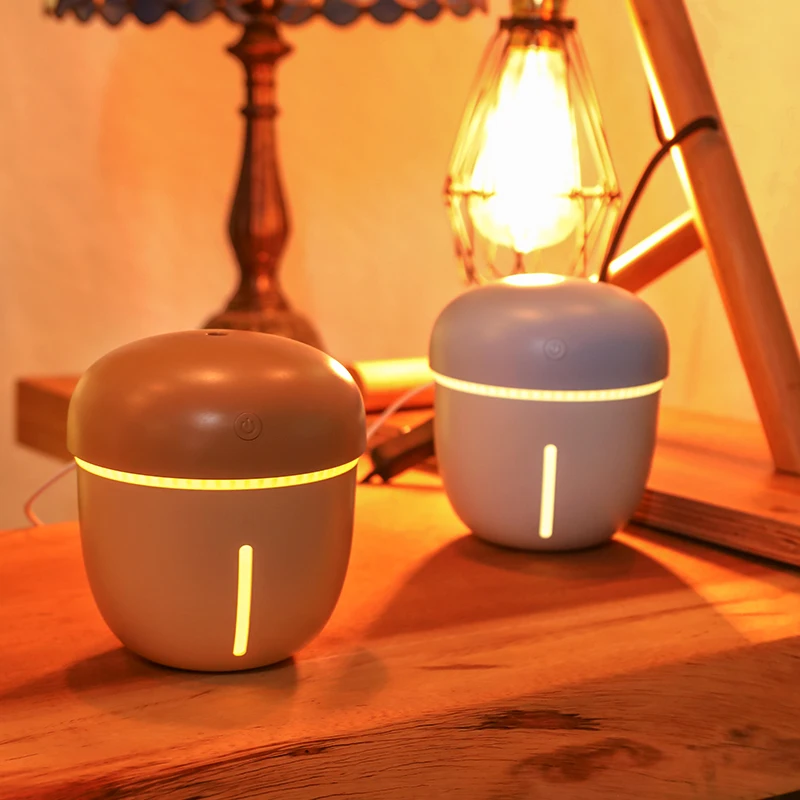 KAIPUTE 460ml USB Cute Pinecone Humidifier Essential Oil Diffuser Aroma With Lamp LED Night Light Air Freshener Humidifiers |
