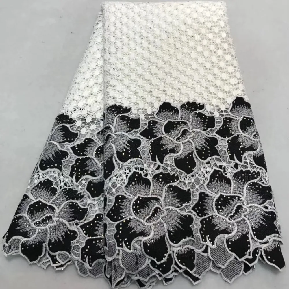 Guipure Cord Nigerian Wedding Dress Water Soluble Lace yellow white High Quality Embroidery African Fabric with Stones | Дом и сад