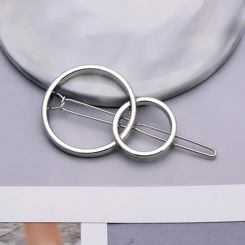 128 silver Новые модные женские заколки для девочек, круглые заколки для волос в виде звездочек и сердечек, изысканные заколки для волос, имитация жемчуга, украшения для волос, ювелирные аксессуары - Окраска металла: 128 silver