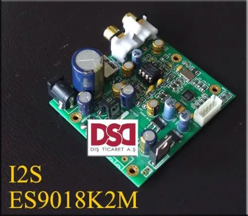 

ES9018K2M ES9018 I2S DAC decoder board Support IIS-32bit 384K / DSD64 128 256 for NE5532 op amp power Amplifier new