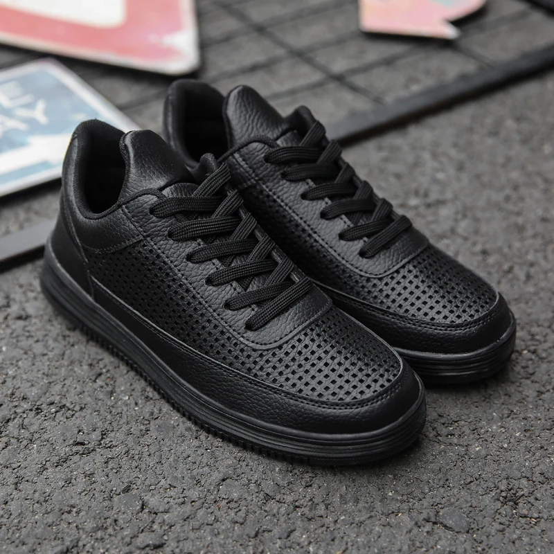 Новинка 2019 года Tenis Masculino Adulto мужская повседневная кожаная обувь на плоской