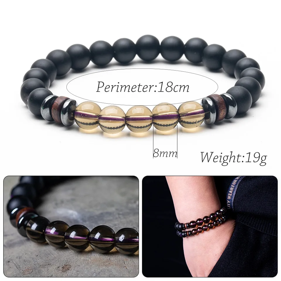 Натуральный камень хрустальные бусины Будда Strand Braclet браслет для мужчин и женщин пара новые модные ювелирные аксессуары на руку