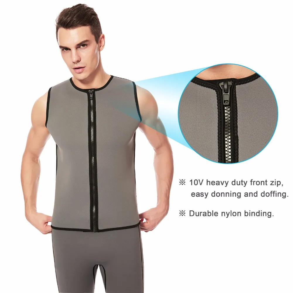 REALON 2 мм Мужской гидрокостюм жилет для дайвинга без рукавов теплая Неопреновая