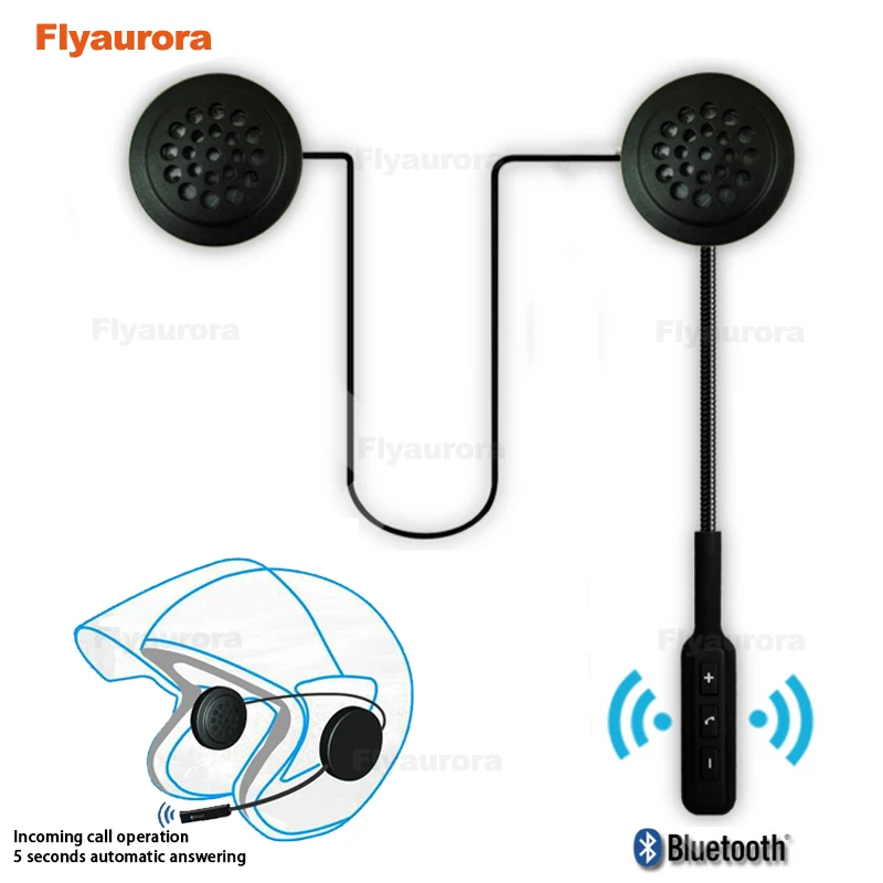 

Motor Wireless Bluetooth Anti-interference Headset Motorcycle Helmet Earphone Headphone Speaker Handsfree Music For MP3 MP4 Smar