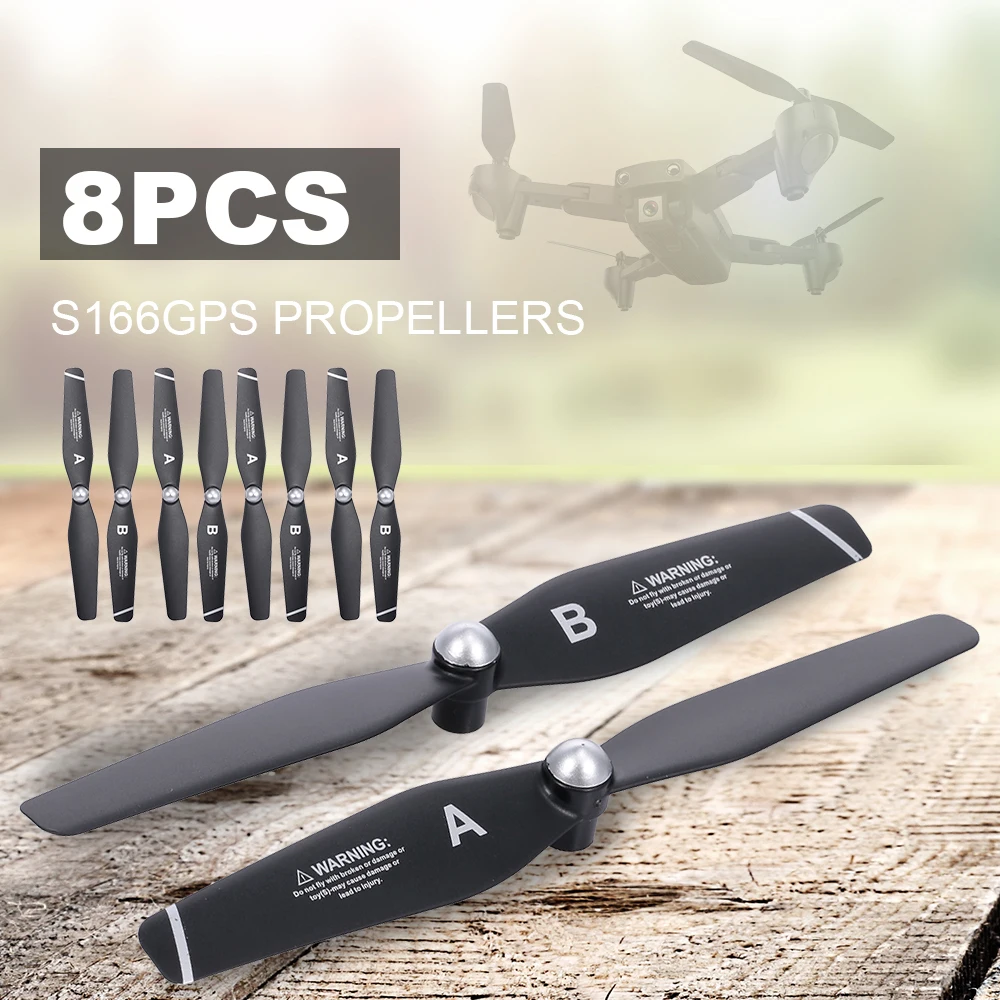 8 шт. S166GPS S167GPS Квадрокоптер CW CCW пропеллеры RC лопасти для дрона запасные