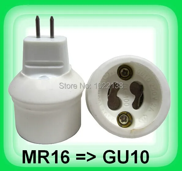 

10pcs/lot MR16 to GU10 lamp base Light Lamp Bulb Adapter Converter MR16 to GU10 Lamp Adapter lamp holder Free Shipping