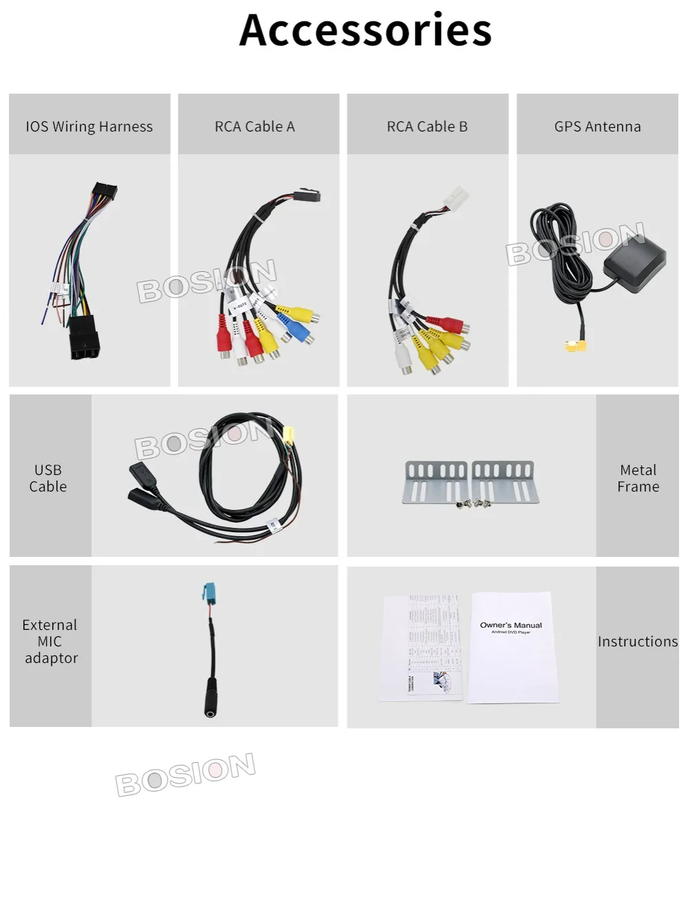 Автомагнитола с 7 дюймовым дисплеем четырёхъядерным процессором Android 1 Bluetooth Wi Fi AUX