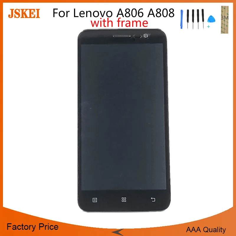 Запасные части 5 ''для Lenovo A806 A808 ЖК-дисплей сенсорная панель экран дигитайзер