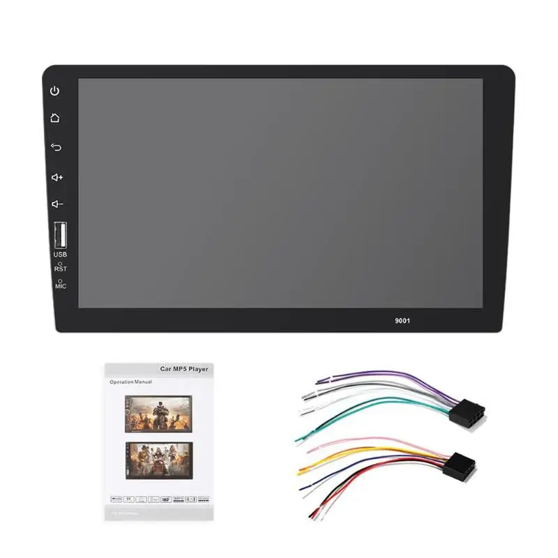 9in 1Din In-dash Bluetooth автомобильный стерео MP5 плеер AUX In FM радио головное устройство USB 2,0 управление рулевым колесом Обнаружение заднего хода