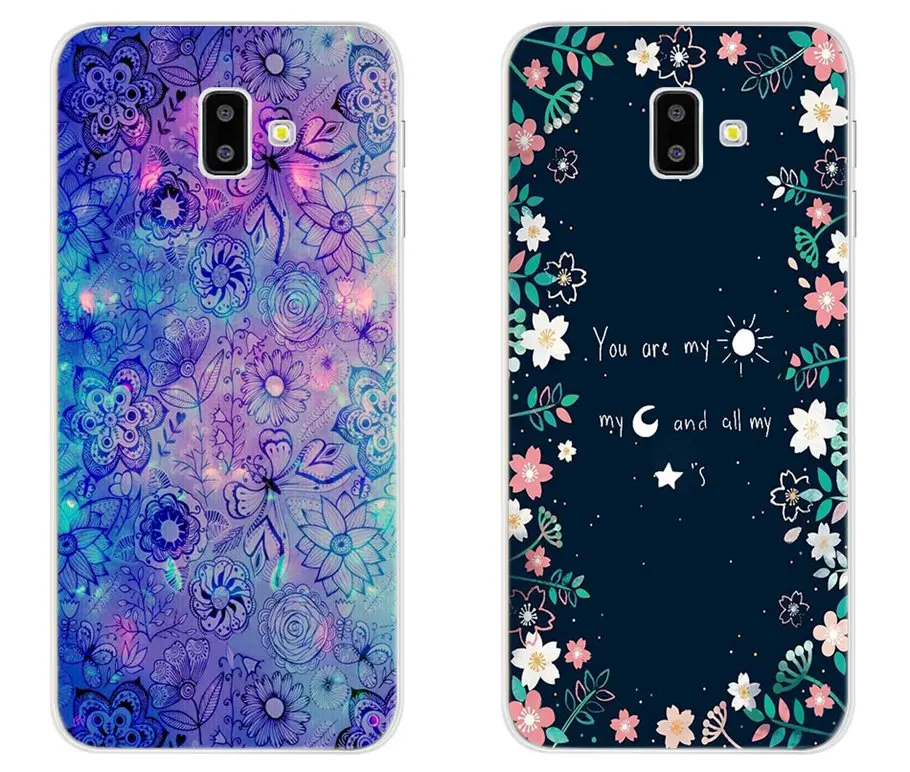 Чехол для телефона samsung Galaxy j6+ j6 Plus чехол на заднюю панель Мягкий силиконовый чехол для samsung j6 Plus j610 j610f милый чехол
