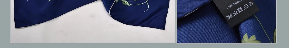 BYSIFA темно-синие Саржевые квадратные шарфы обертывания модный бренд цветочный роскошный чистый Шелковый шарф шаль весна осень зима шелковый шарф