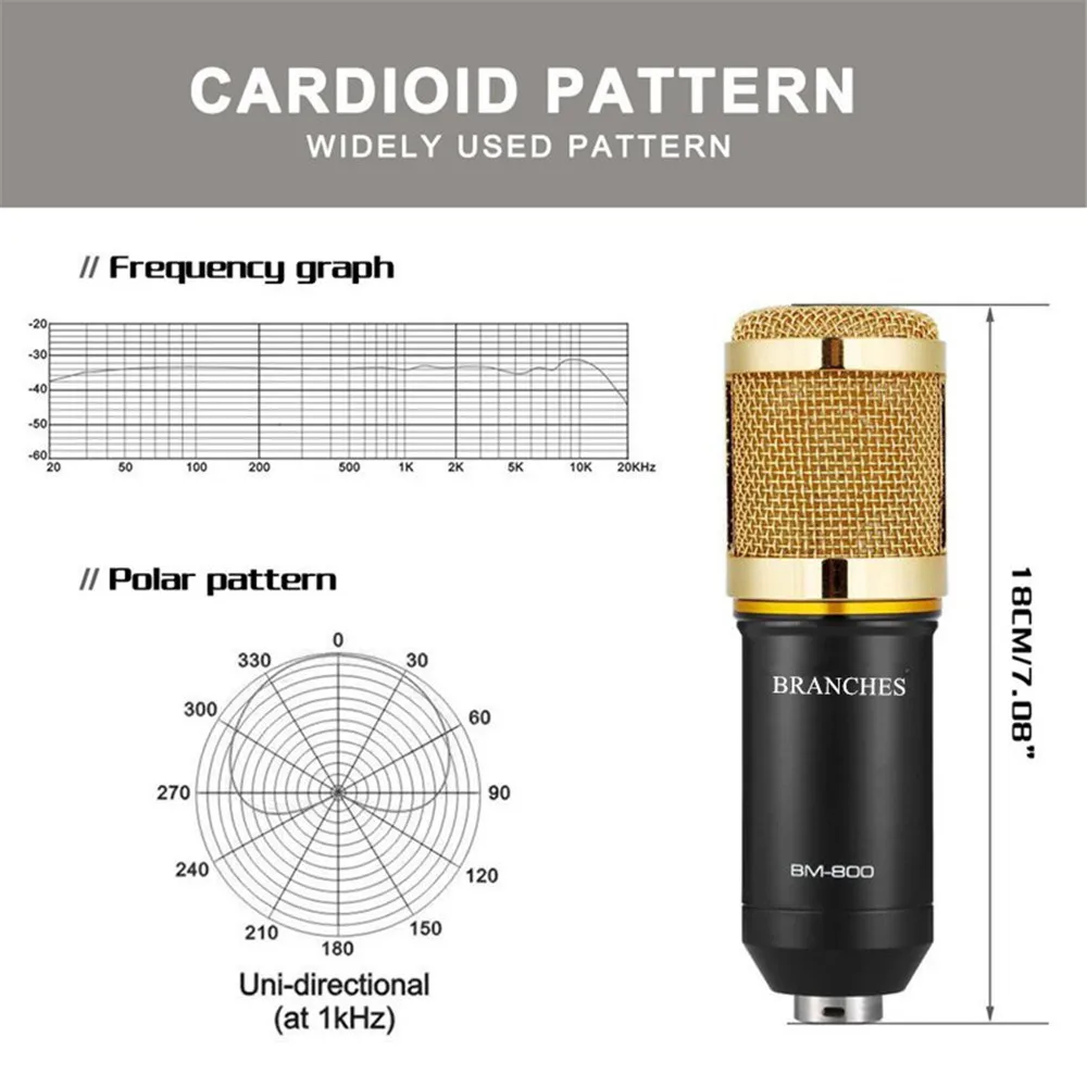 BM800 караоке микрофон студия Конденсатор mikrofon KTV BM 800 микрофон для радио braodcasing поет и записывает компьютер bm-800