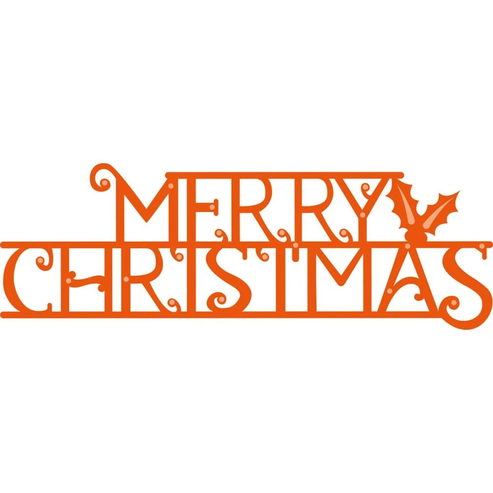 Металлические режущие штампы с надписью MERRY CHRISTMAS новые трафареты для