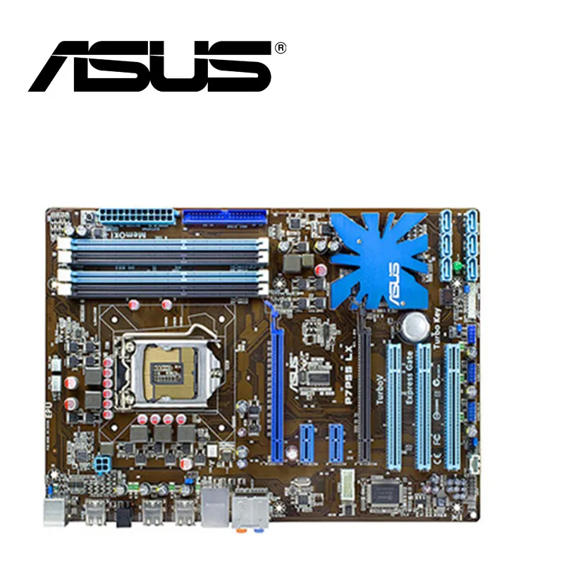 Настольная Материнская плата Asus P7P55 LX P55 Socket LGA 1156 i3 i5 i7 DDR3 16 ГБ ATX UEFI BIOS оригинальная
