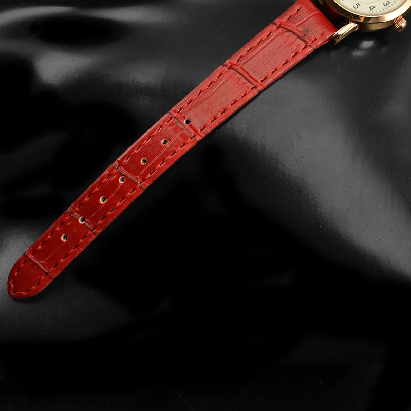 Gogoey женские часы тонкий кожаный ремешок красные Модные наручные reloj mujer relogio feminino |