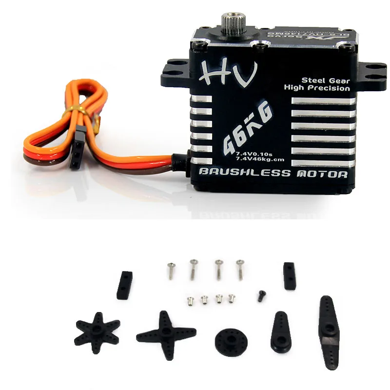 JX BLS-HV7146MG/BLS-HV7132MG 46 кг 7,4 В точность сталь шестерни цифровой бесщеточный Стандартный RC сервопривод для автомобиля Грузовой вертолет робо