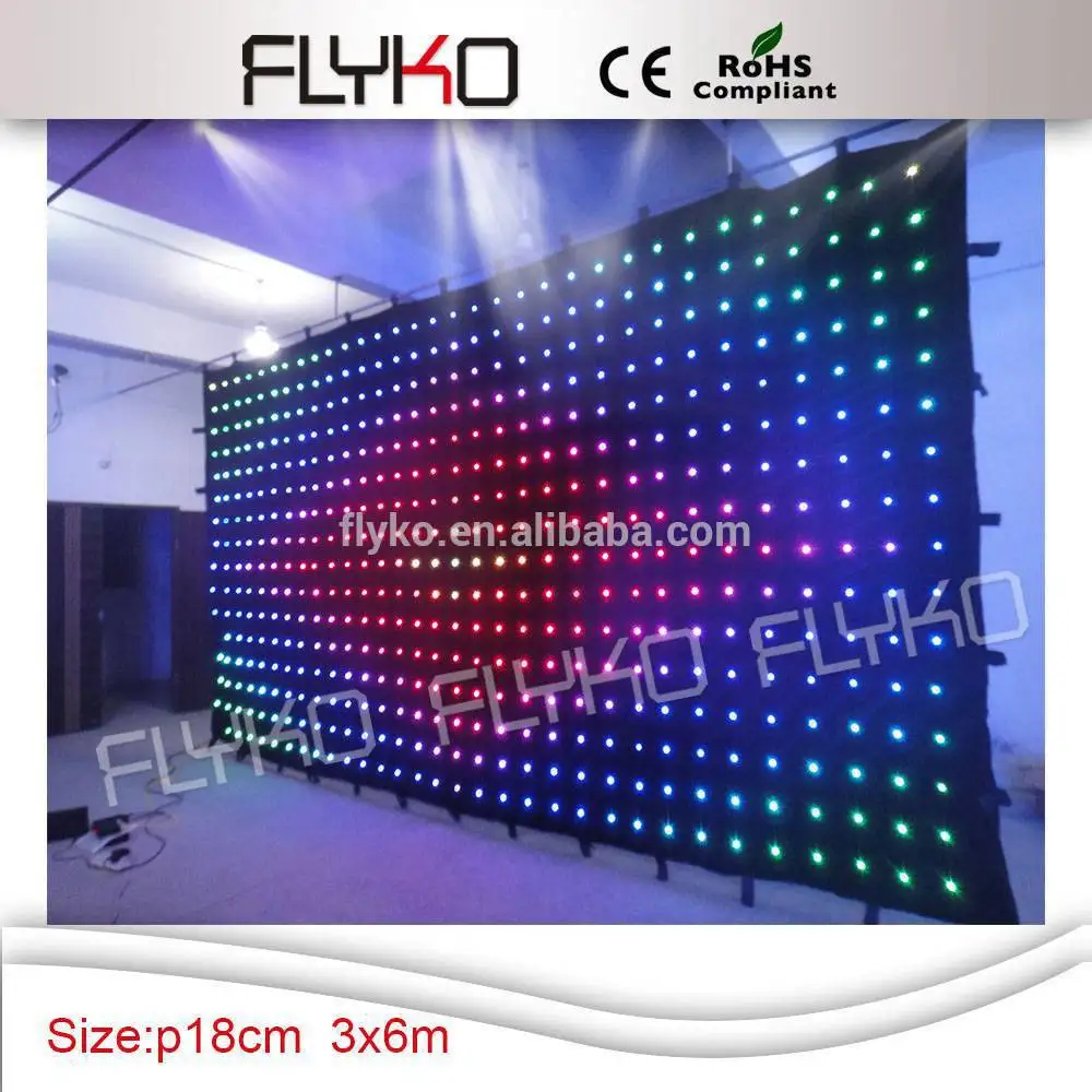 Free Shipping dj equipment china live video led curtain screen xxx photos | Stage Lighting Effect