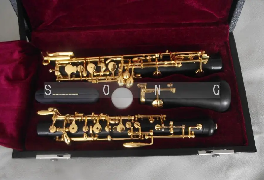 Отличный полуавтоматический Эбеновое дерево oboe C Ключ позолоченный|Гобой| |