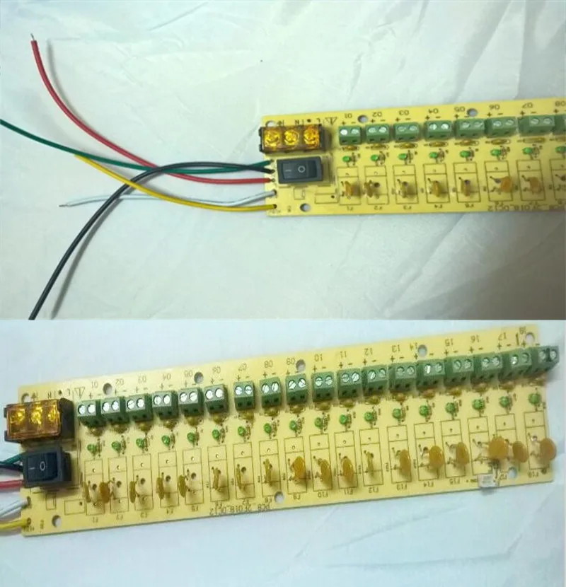 18CH PCB автоматическое восстановление терминал проводки монтажная плата для 12 В 20A