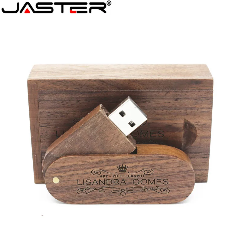 USB-флешка JASTER с логотипом на заказ из орехового/кленового дерева USB 2 0 4 ГБ 8 16 32 5 шт.
