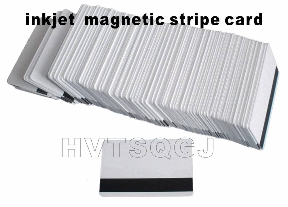 

300pcs free shipping Inkjet Printable PVC Cards Hico Magnetic Strip Card