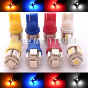 2 шт. X T10 W5W 5 SMD 5050 194 168 светодиодный автомобильный клиновидный задний боковой