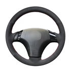 Сшитая вручную черная замша ручной работы для Mazda 3 Axela 2004-2009 Mazda 5 2004-2010 Mazda 6 Atenza Mazda MPV