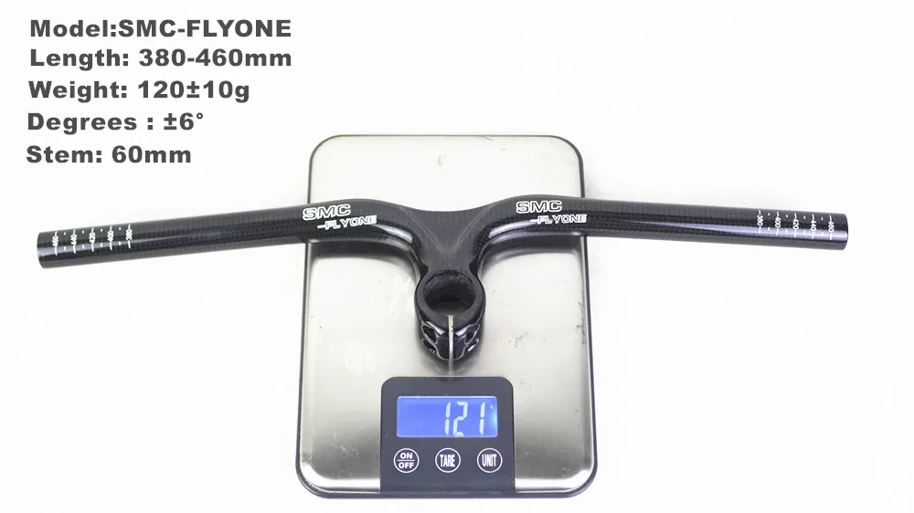 SMC-FLYONE New Carbon Handlebar Integrated with Stem 60mm For Push Kid's Bike 120g Lightweight Balance Bike kokua/puky