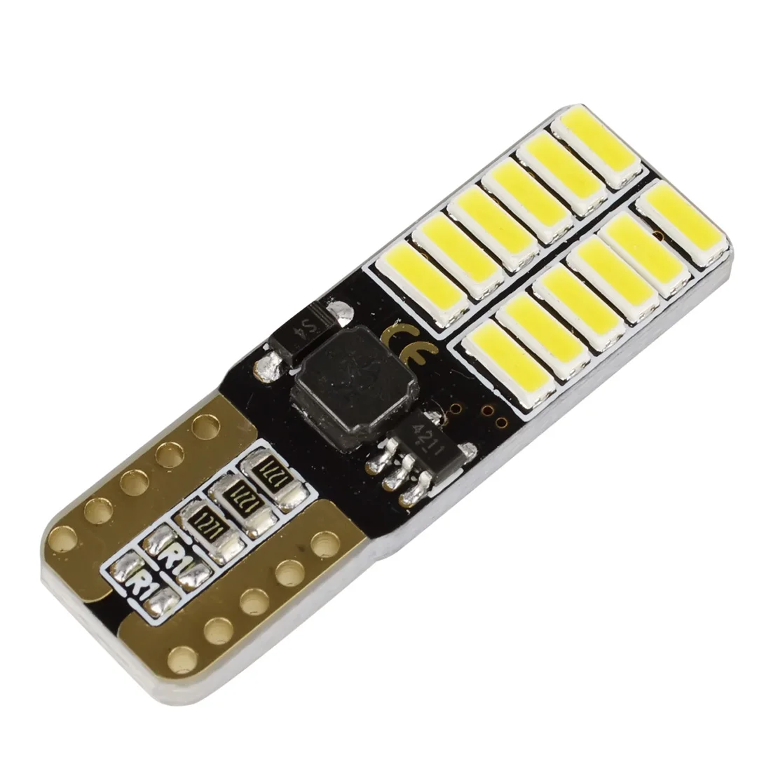 Safego 10 шт. W5W светодиодный Canbus 194 168 T10 лампочки 4014 24 SMD автомобильный Interiror для чтения
