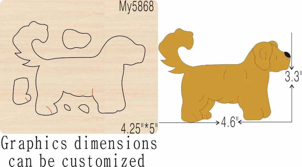 Dog-1 new wooden mould cutting dies for scrapbooking Thickness-15.8mm | Дом и сад