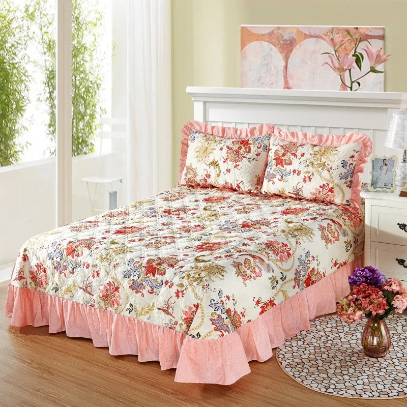 Couvre lit colcha de cama хлопковое покрывало размера King Queen для кровати постельный матрас