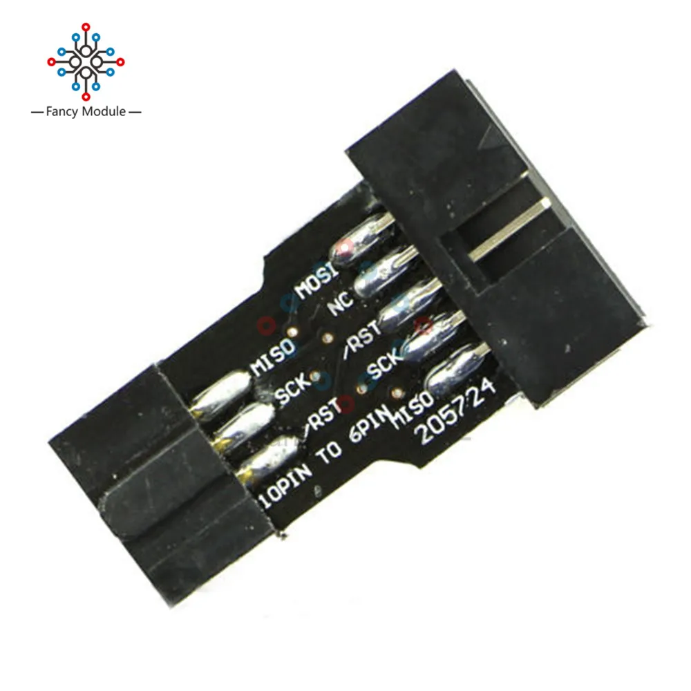 

5 шт. 10 Pin к стандартным 6-контактным адаптерным платам для ATMEL AVRISP USBASP STK500