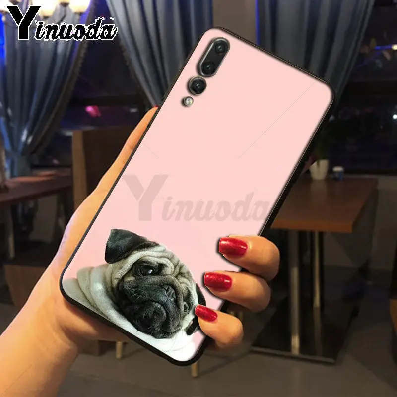 Yinuoda милый мопса телефон аксессуары чехол для Huawei P20pro mate10lite p9 p10plus honor 8x 7A nova3i mate20lite