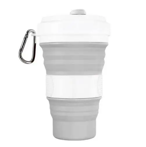 50 шт. 5 цветов силиконовые складные кофейные чашки дорожные уличные Складные